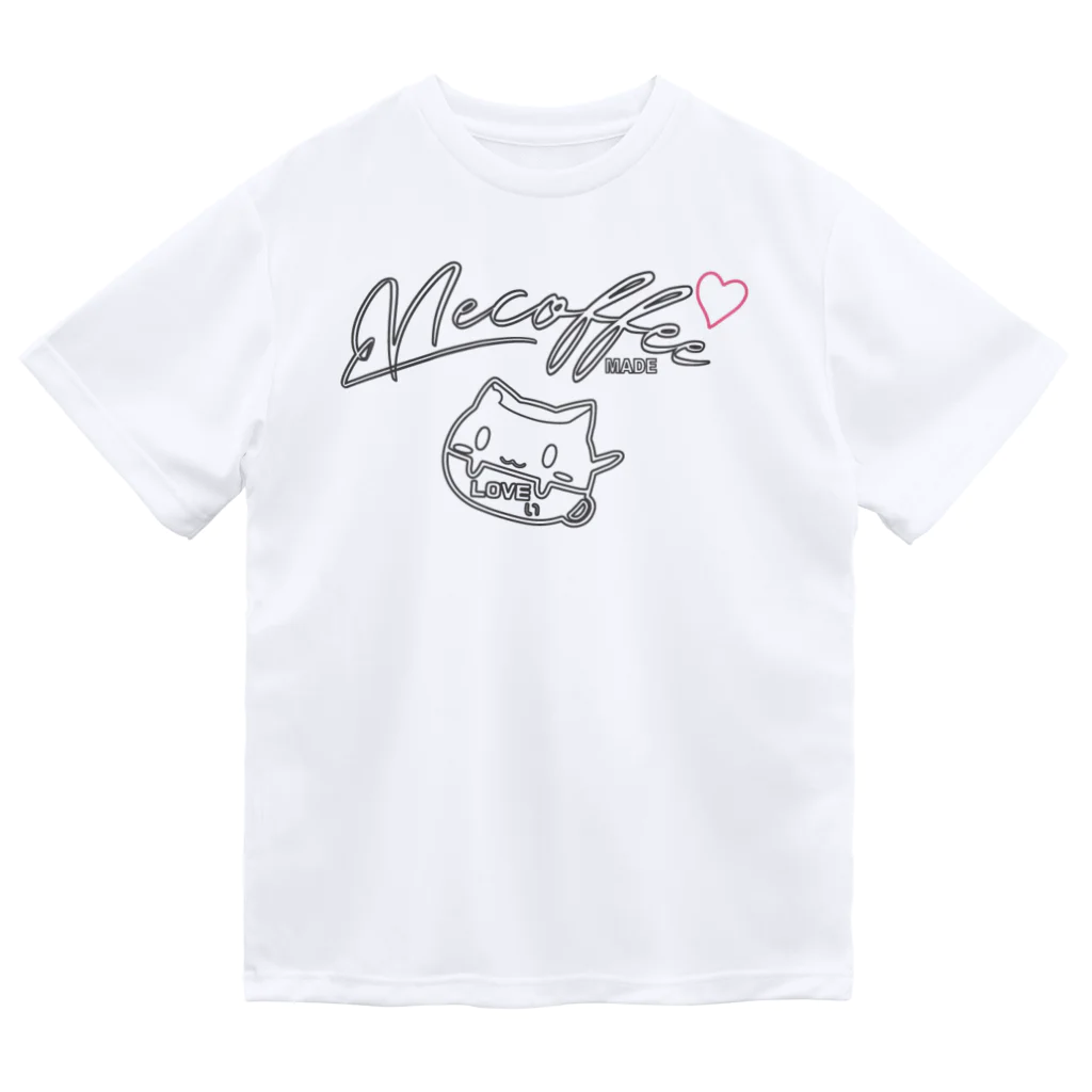 necoffeeのTシャツペット　ネコーヒーLOVEぃちゃん❤️ ドライTシャツ