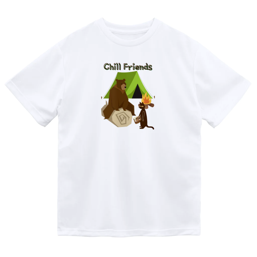 A&D Laid back lifeのChill friends  Dry T-Shirt