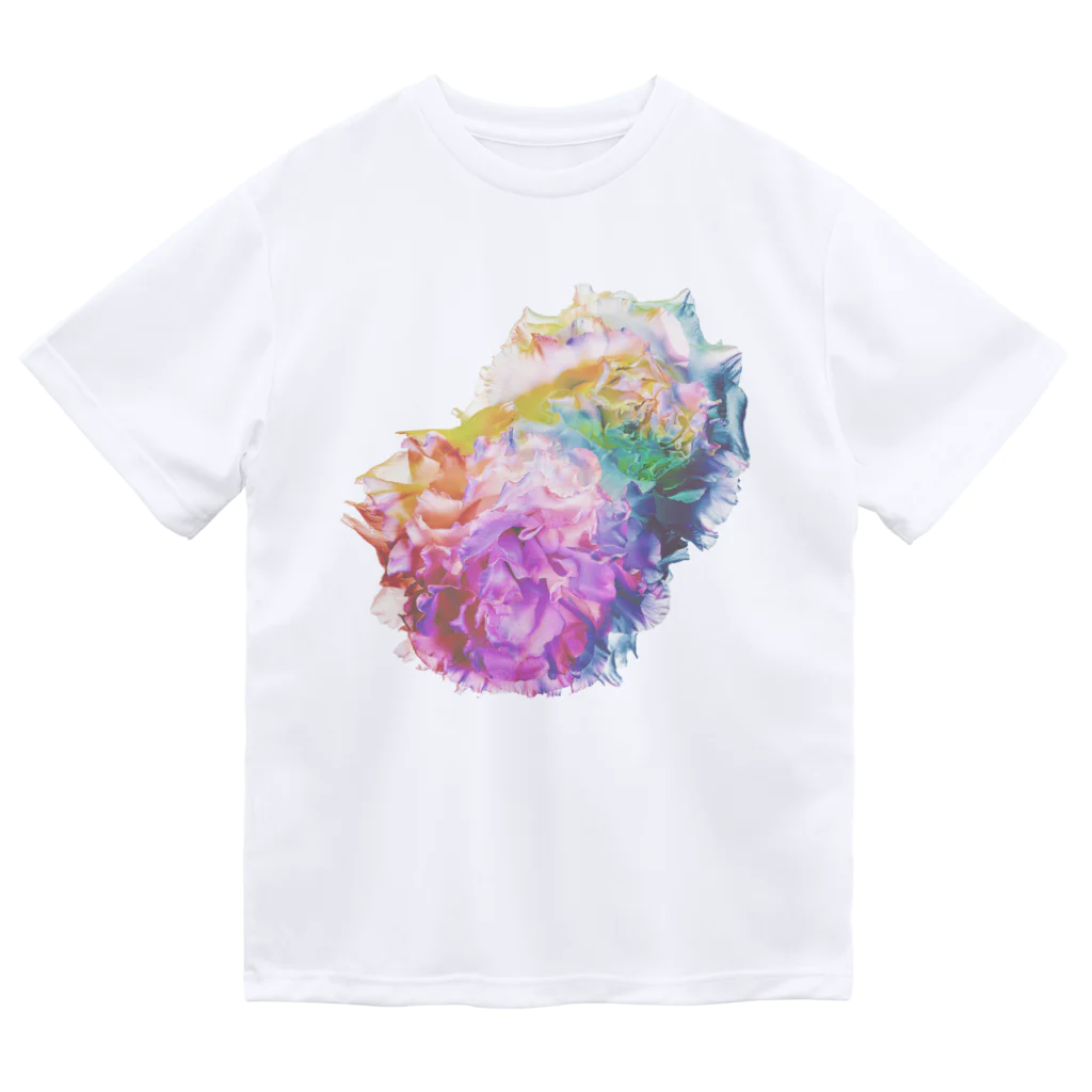 K_flowerのRainbow Carnation ドライTシャツ