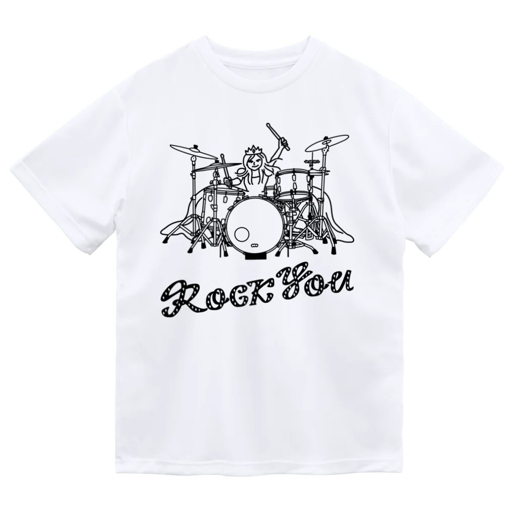 Akelto Dohnal の【new】ROCK YOU! (ロックユー！) 黒線ver. Dry T-Shirt