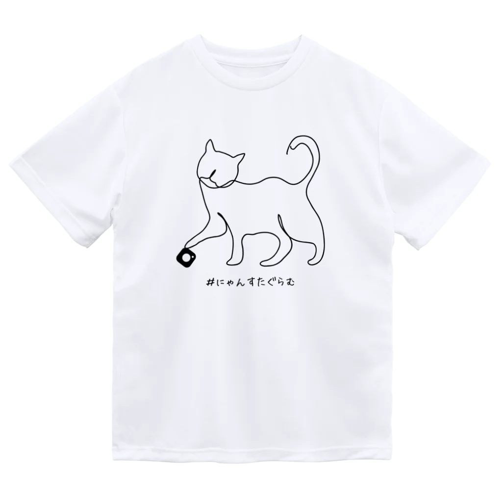 ＠meiliecat🐈original goodsの#にゃんすたぐらむ🐾 ドライTシャツ