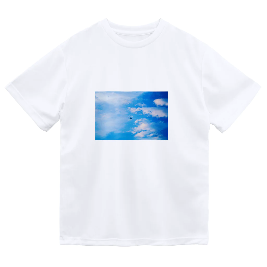 もず黒の空色グラフィック Dry T-Shirt