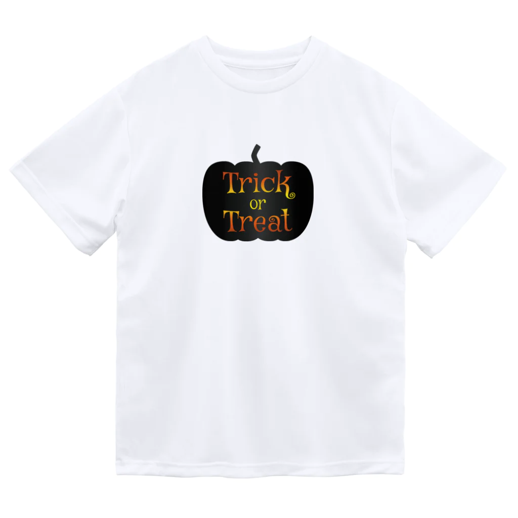 Drecome_Designのトリックオアトリートカボチャ Dry T-Shirt
