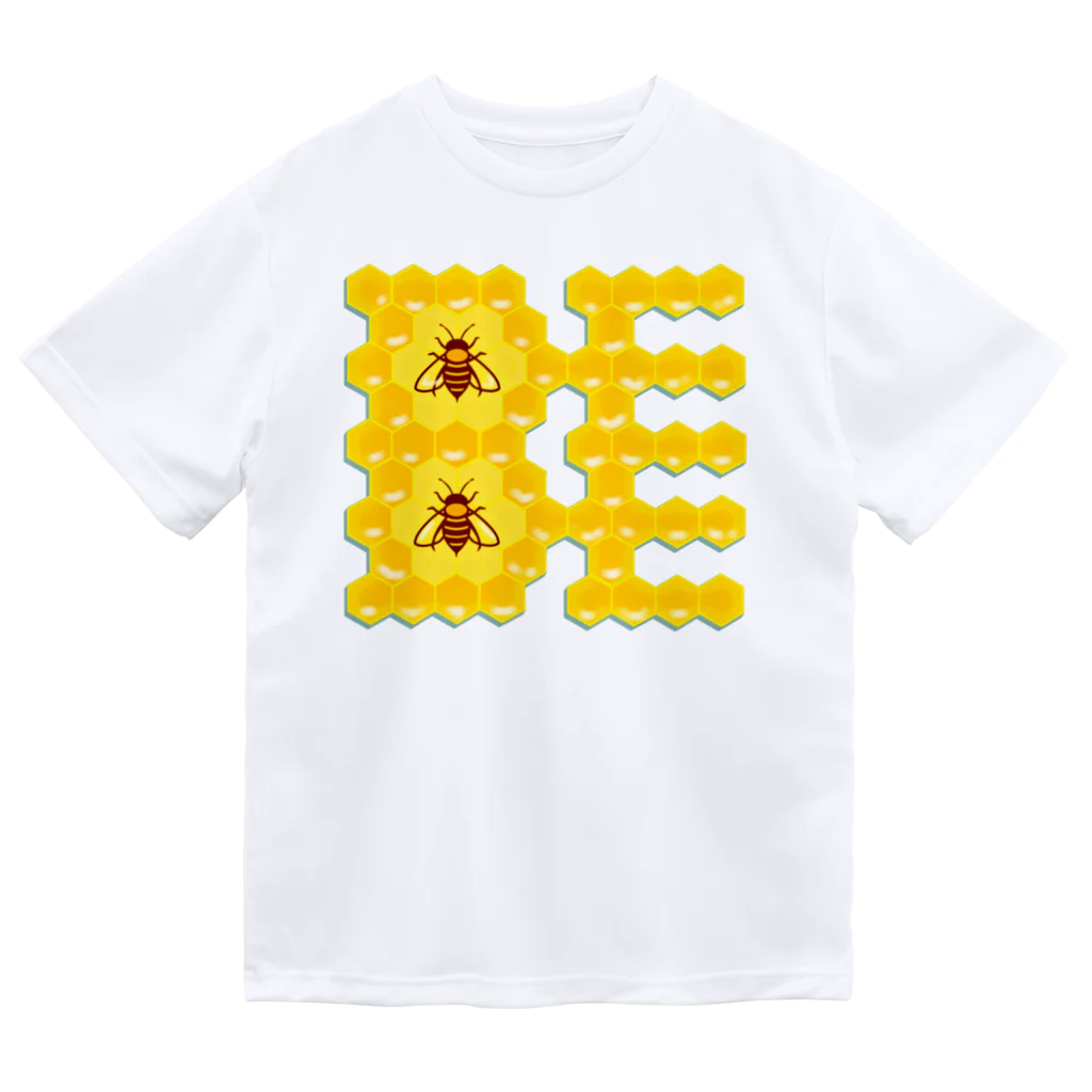 LalaHangeulのハニカム構造(BEE） Dry T-Shirt