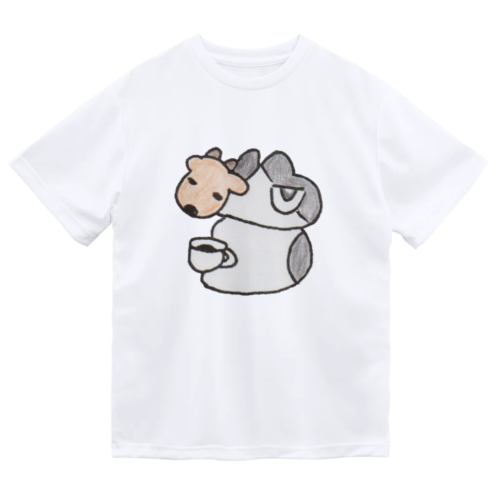 奈良のすごいタオル屋さん ときどき猫のあおによし　鹿のお面と副店長 Dry T-Shirt