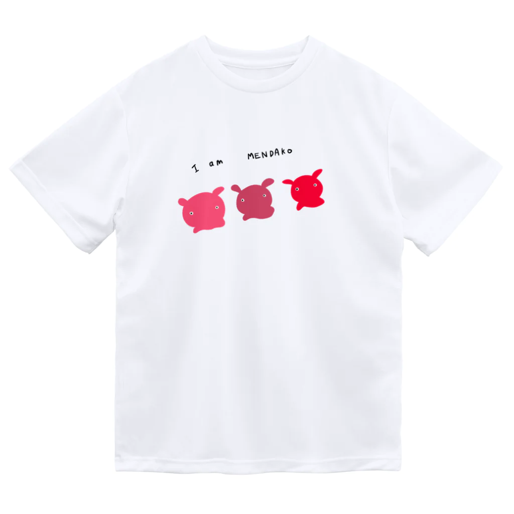 tsukino_tsunoのめんだこ３匹 ドライTシャツ