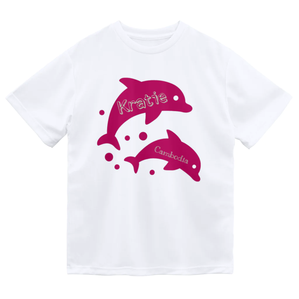 MADE inYOH オフィシャルの【かわイルカとクラチェ〜ピンク🐬✨〜】 Dry T-Shirt