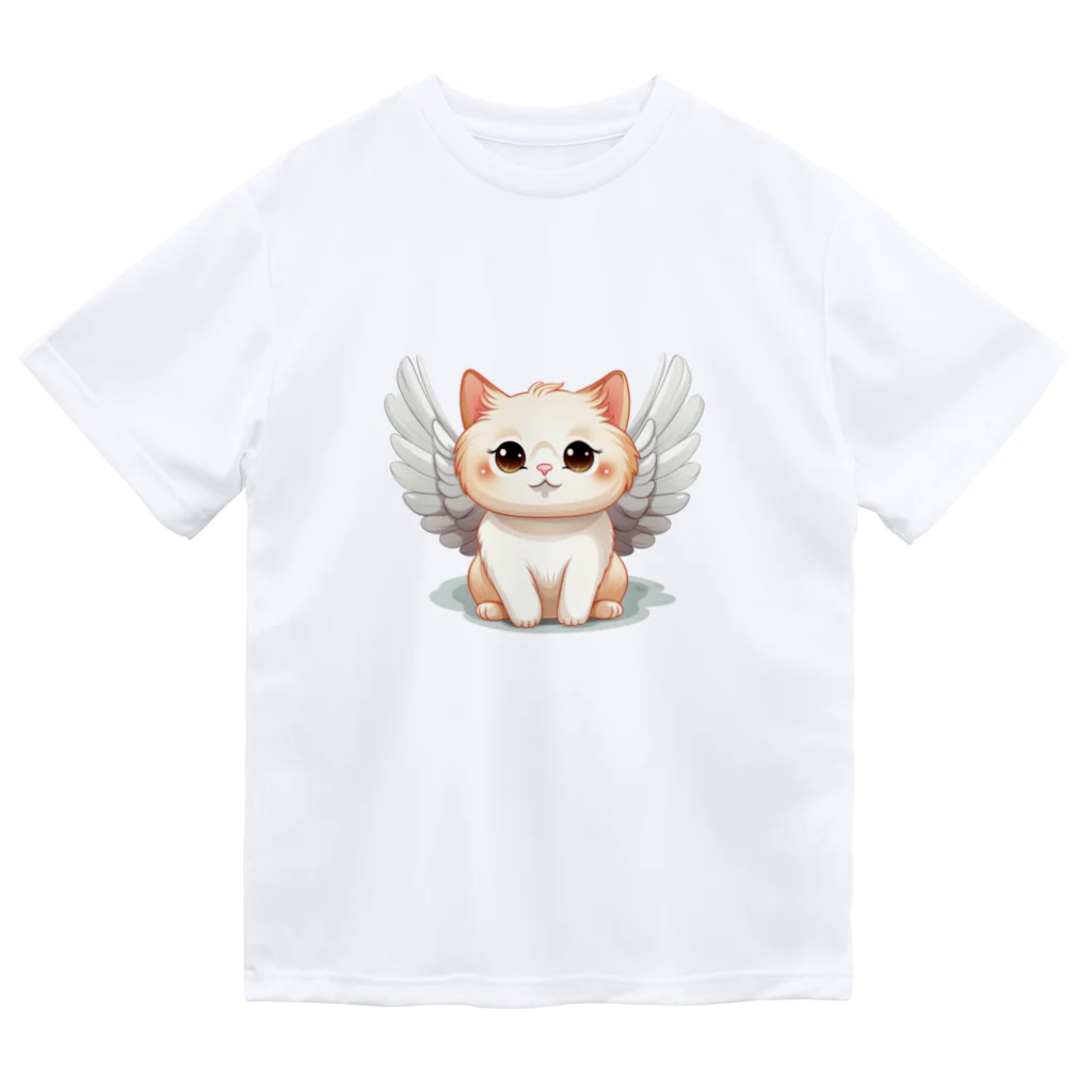 Vasetti_pressの可愛いねこ天使 Dry T-Shirt