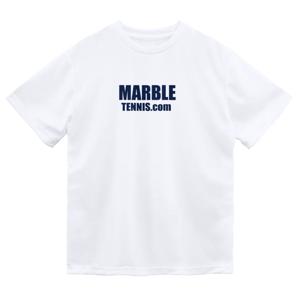 MABLE-TENNIS.comのMARBLE TENNIS.com (Navy logo） ドライTシャツ