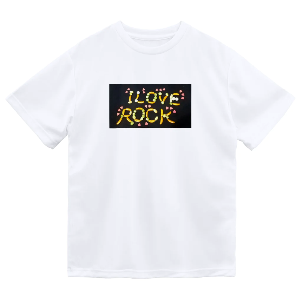 づうマートのI LOVE ROCK ドライTシャツ