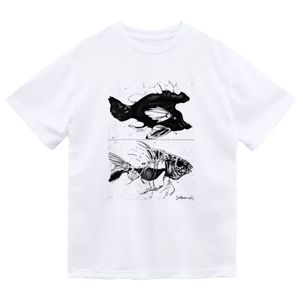 vunsvのthinking about fish 1 ドライTシャツ