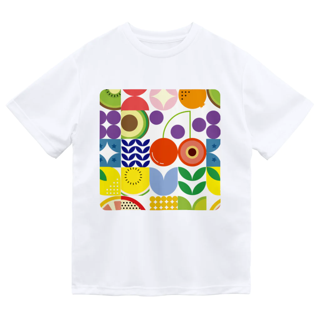青空果実🌈のフルーツタイル ドライTシャツ