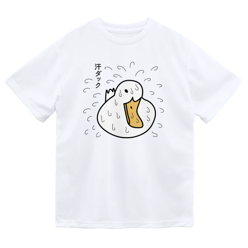 B-catの汗ダックE（うーん）_シャツ ドライTシャツ