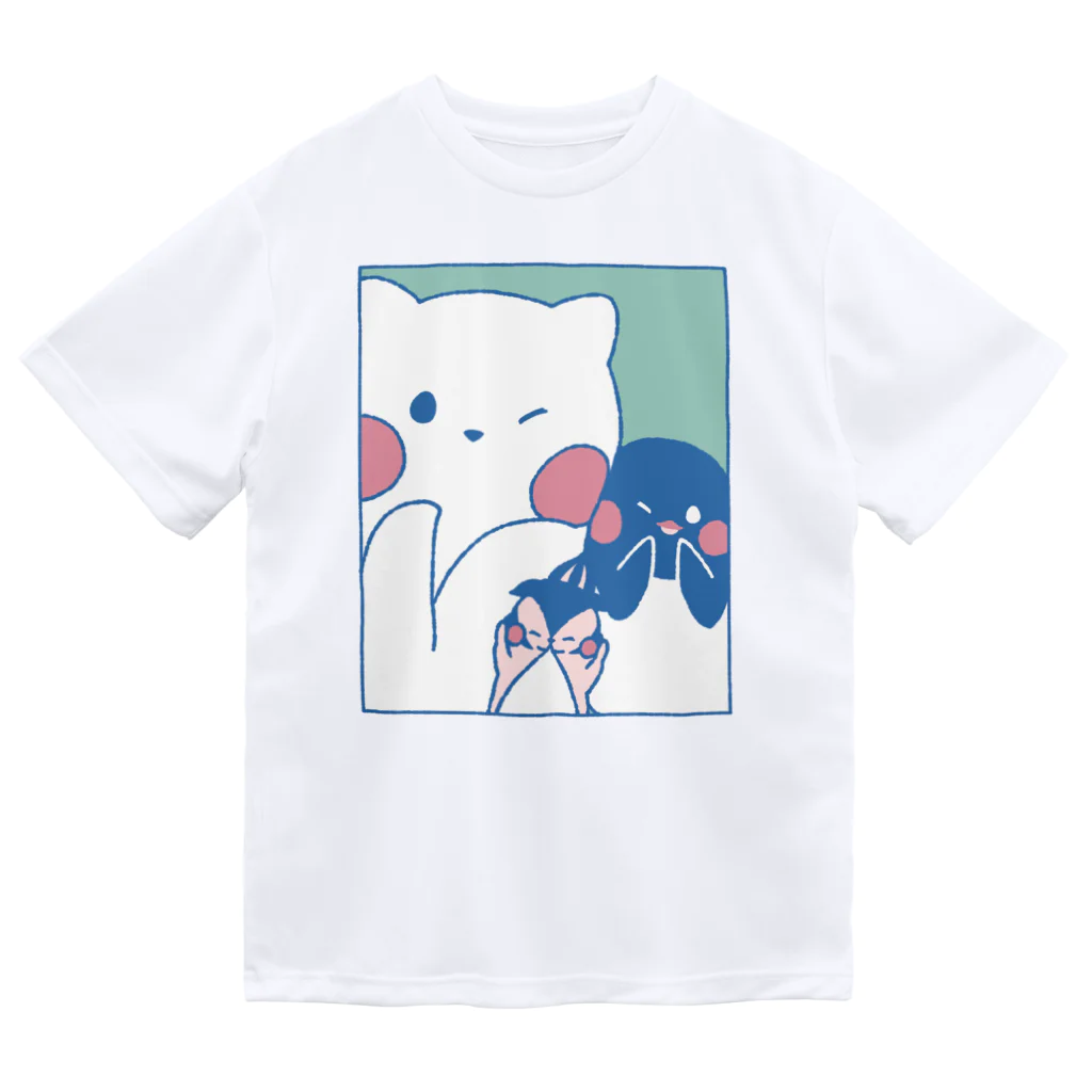 tafu tafuのかわいいポーズのしろぎんしま Dry T-Shirt