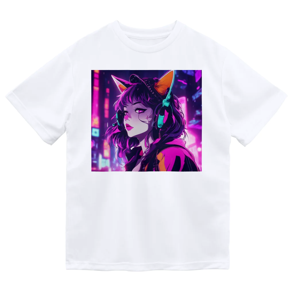 パンクビビッド•ピエロ団のパンクビビッド・ピエロキャット kAsumI ドライTシャツ