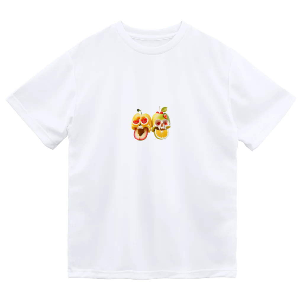 TakaHiro houseの季節のフルーツ髑髏 ドライTシャツ