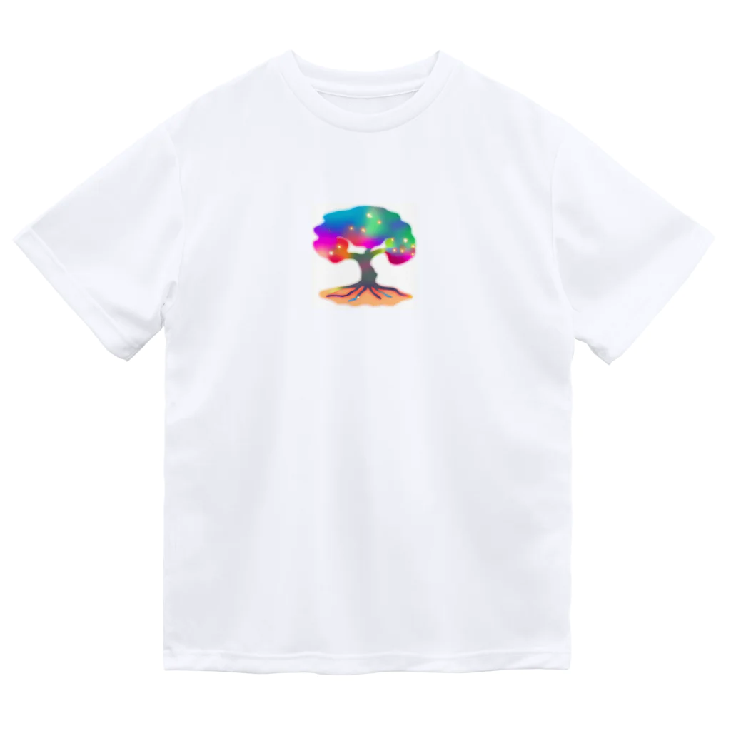 Kuronicoのレインボーガジュマル ドライTシャツ