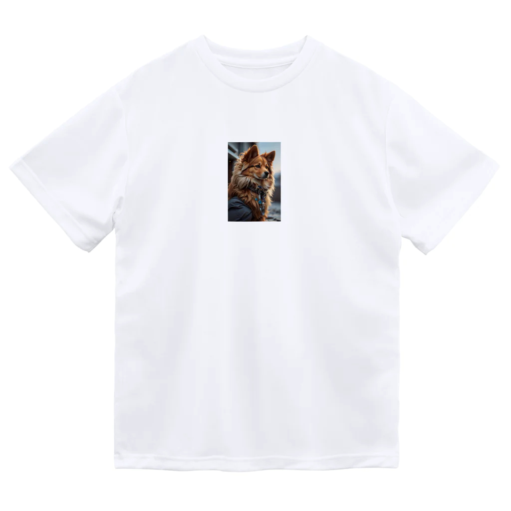 majuiceの凛々しい犬 Dry T-Shirt