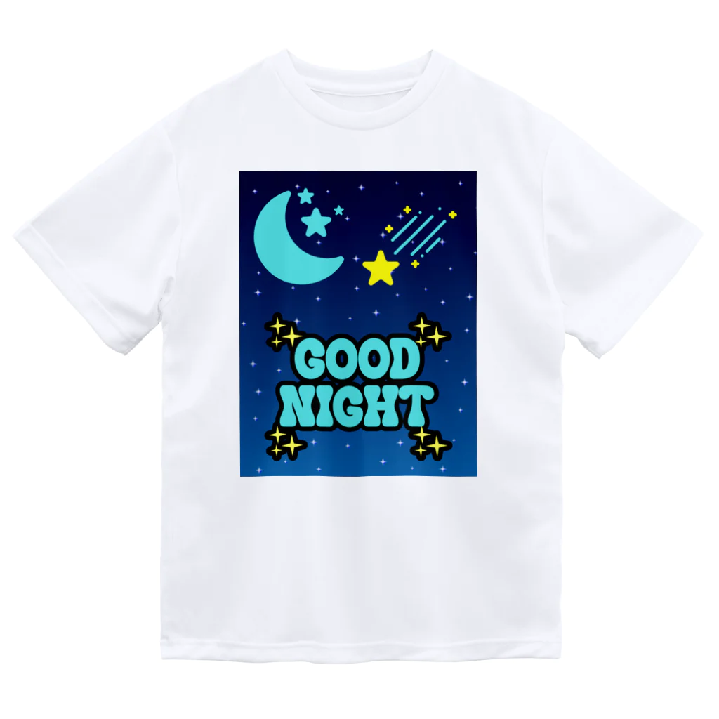 nene-cocoの夜空に広がる美しい星空 ドライTシャツ