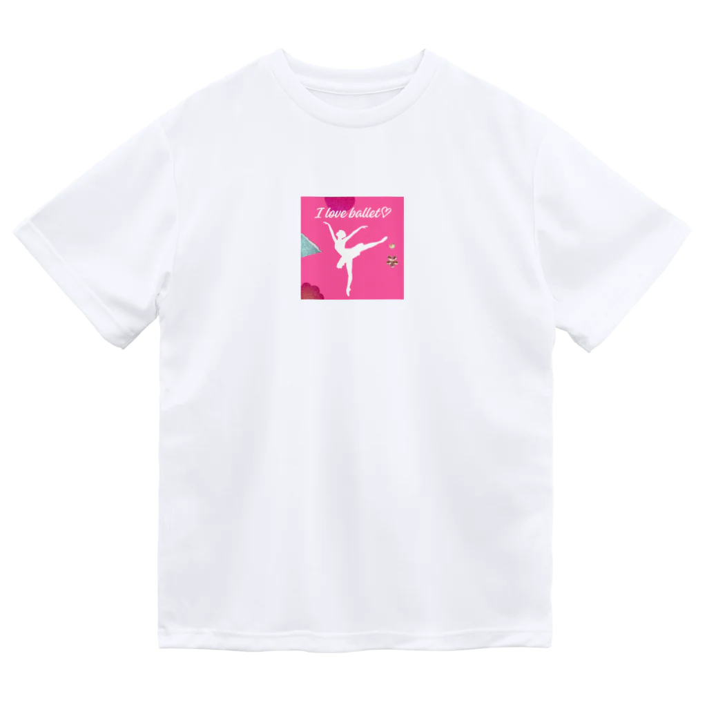 nozomi-mama-shop♪のI love balletグッズ🩰 Dry T-Shirt