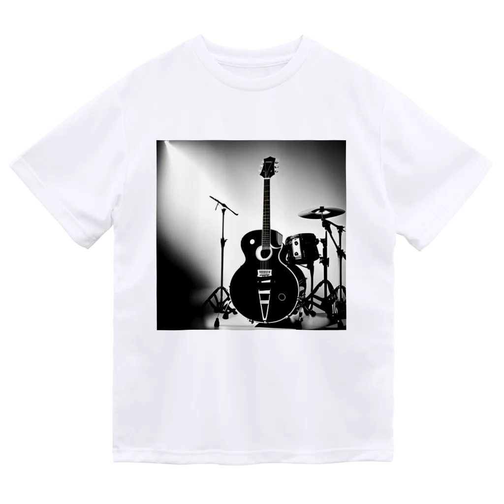 animaltennensuiの音楽の心・白黒で描かれた情熱の瞬間 Dry T-Shirt