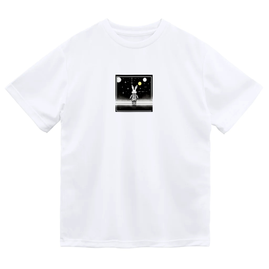 kota.の宇宙のうさぎ ドライTシャツ