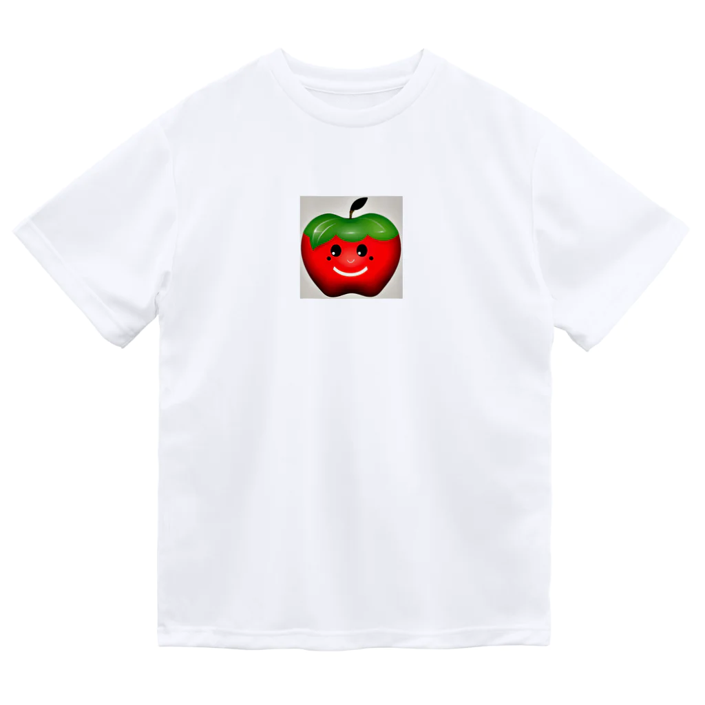 tebachanの夏バテりんごちゃん ドライTシャツ