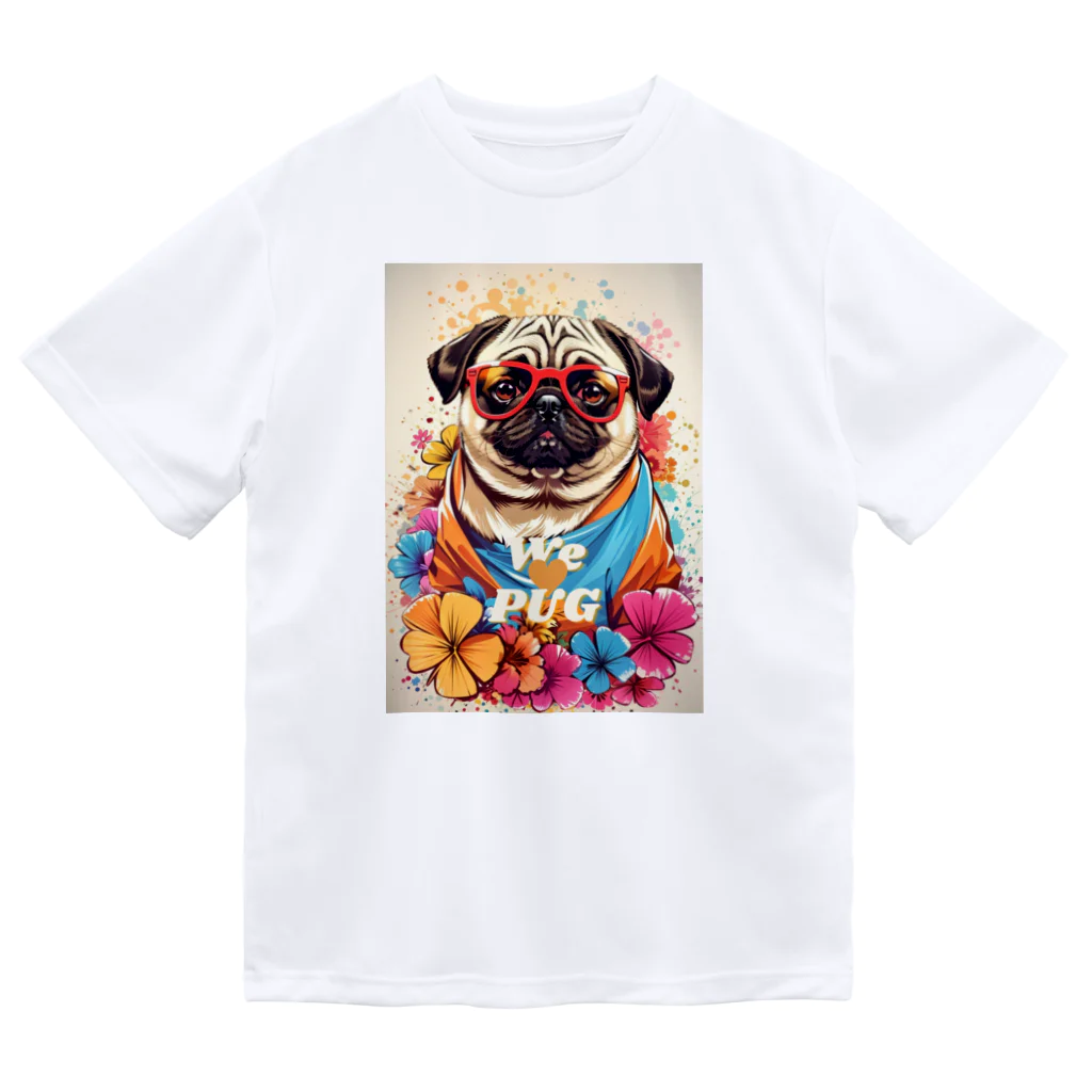 LEONのWe♥PUG　色彩（パグ大好き！） Dry T-Shirt