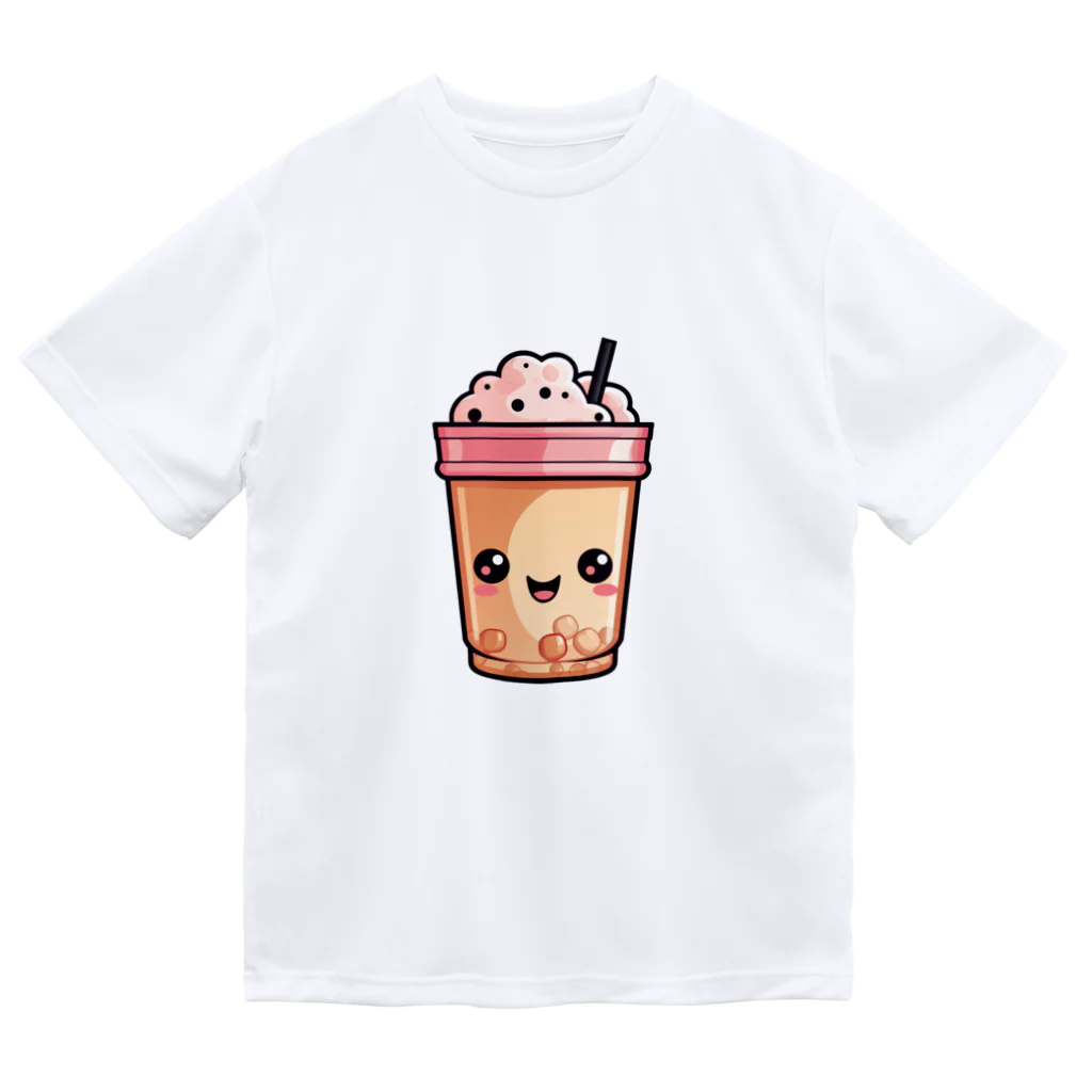 Vasetti_pressのタピオカミルクティー Dry T-Shirt