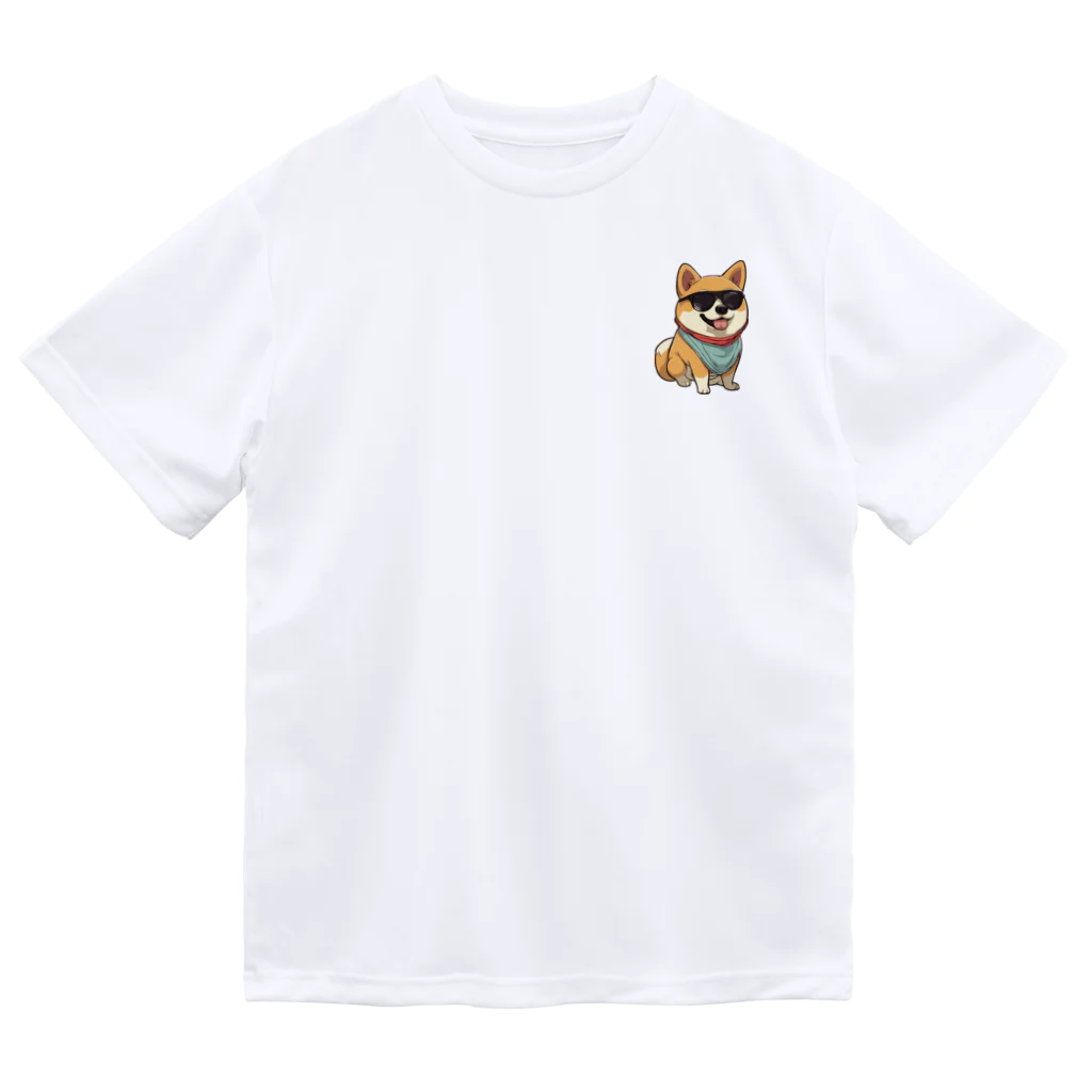 lilymummy リリマミのイカした柴犬 ドライTシャツ