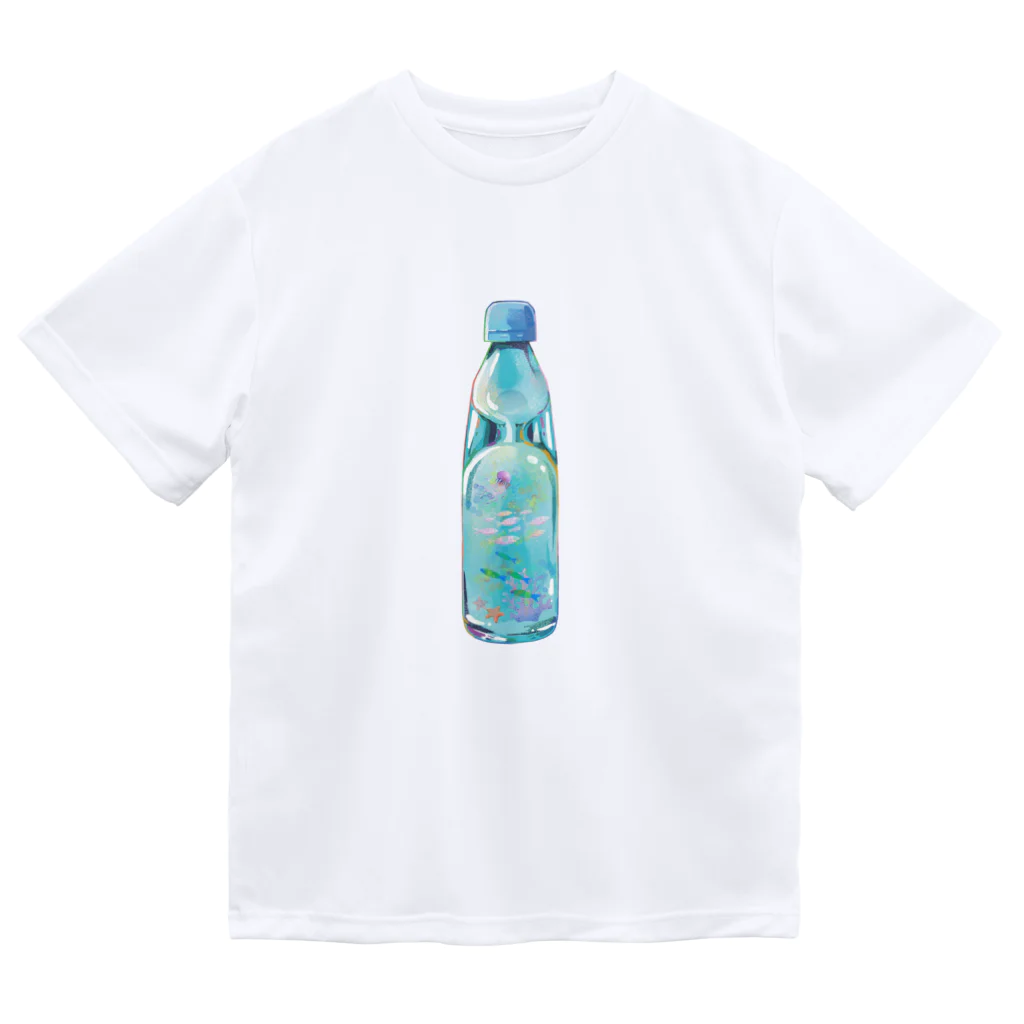 r.s.gardenのラムネ瓶の小さな海 Dry T-Shirt