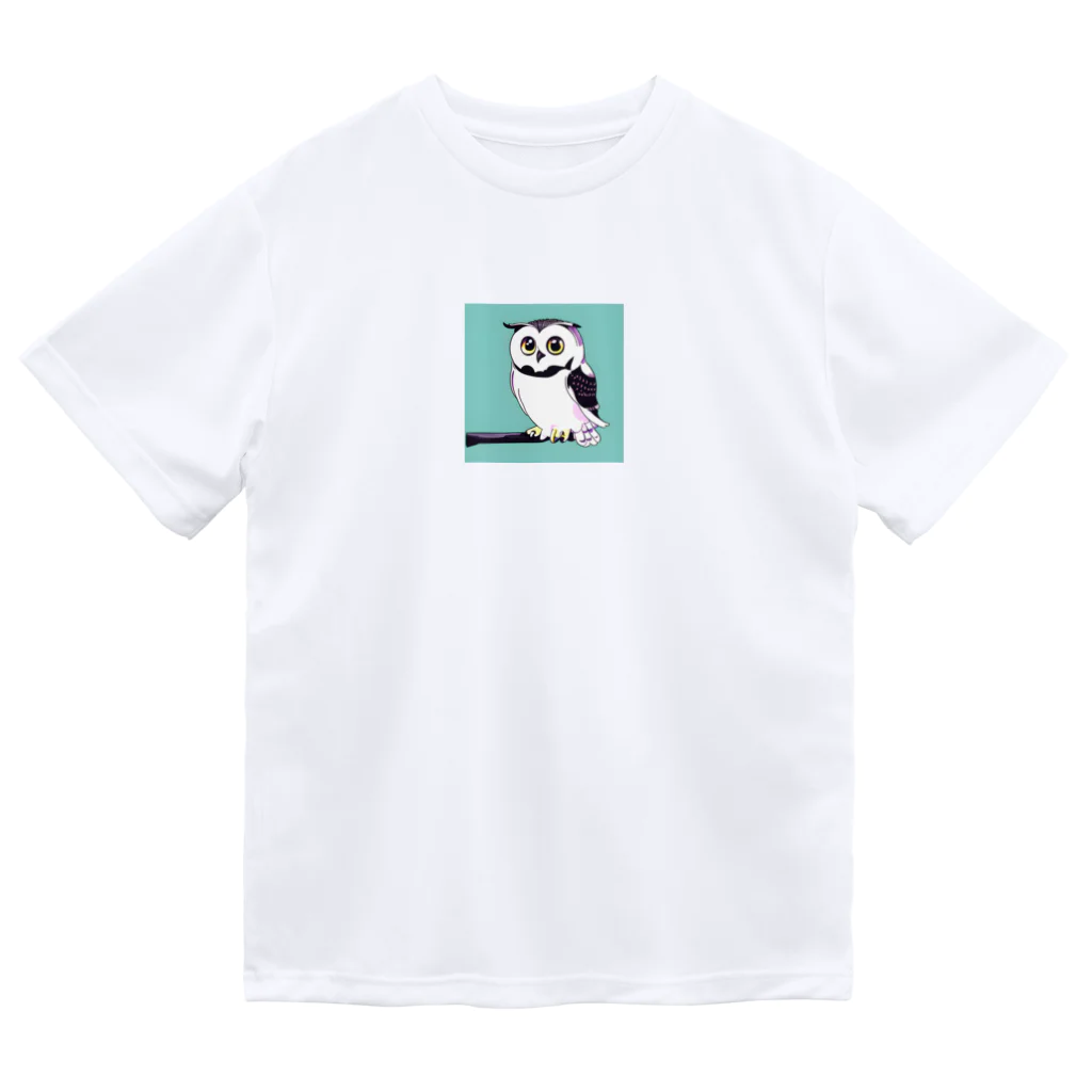 Owlのキュートなフクロウ Dry T-Shirt