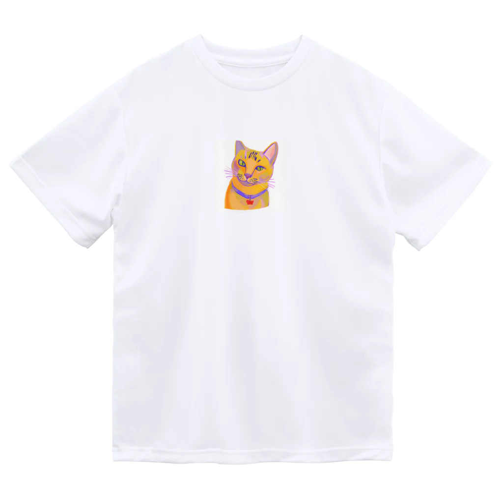 ネコフスキの鮮やかな凛々しい猫さんのイラストグッズ Dry T-Shirt