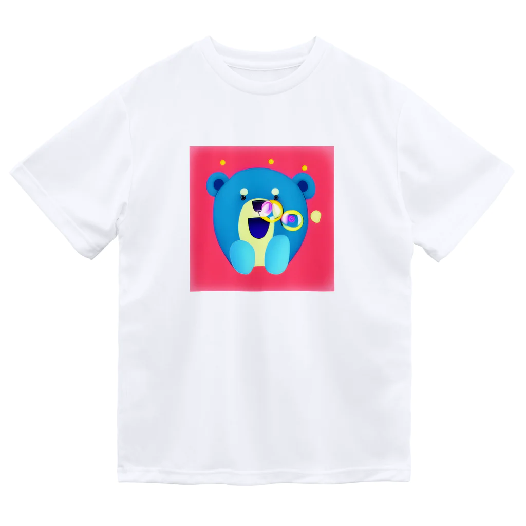 hoshi_pの鼻からしゃぼんクマっち ドライTシャツ