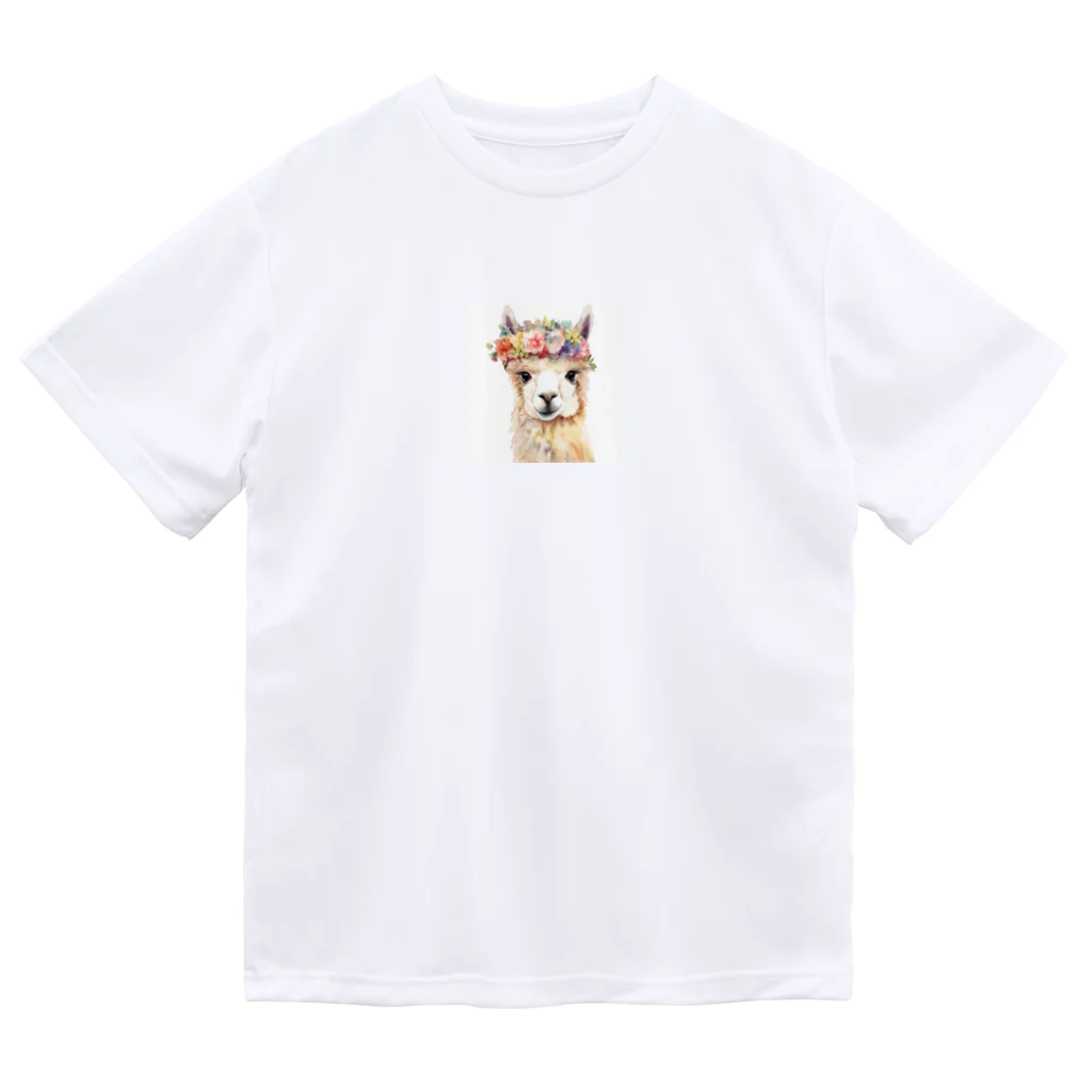 キイロチャンのアルパカ ドライTシャツ