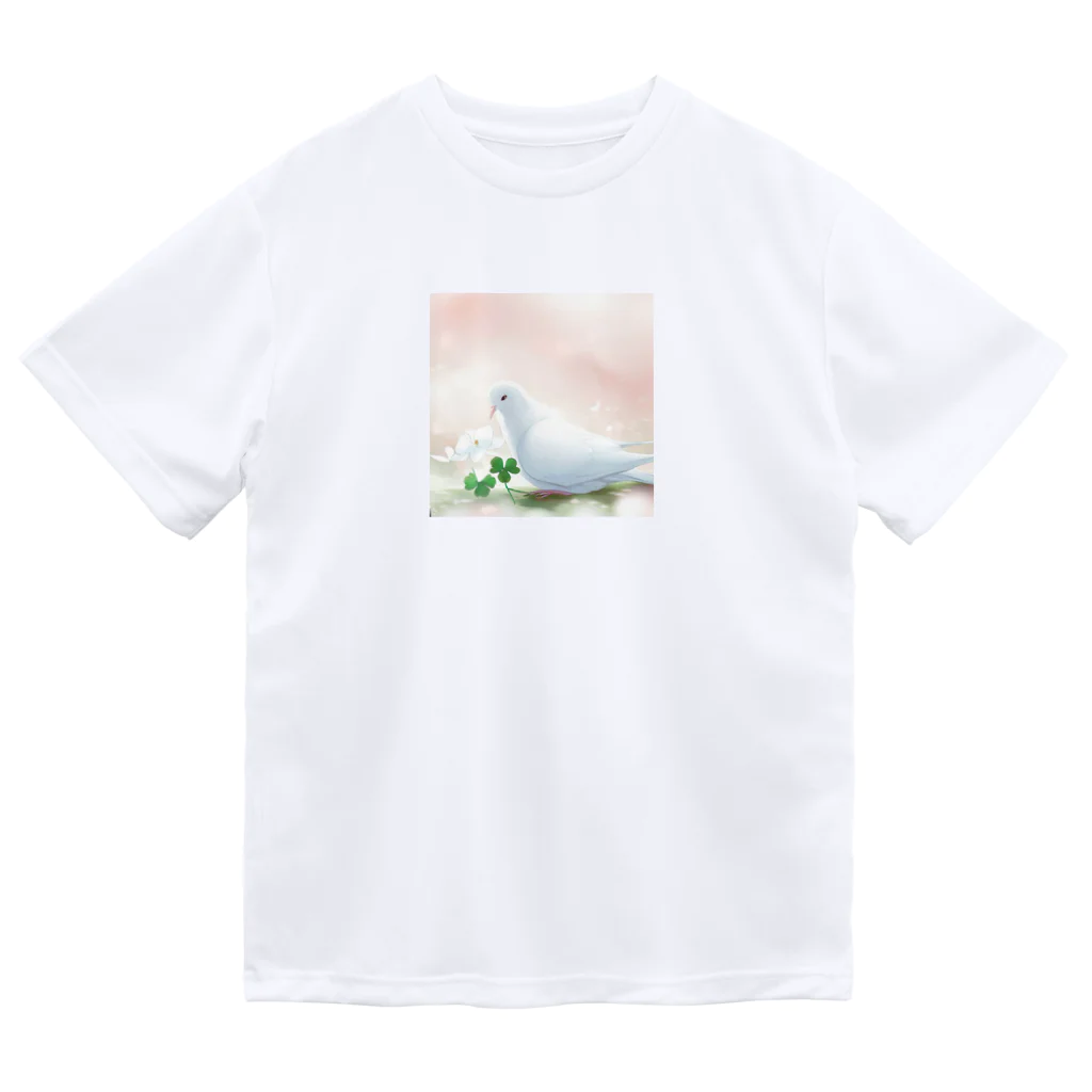 こりすまるの夢幻　鳩　和み Dry T-Shirt