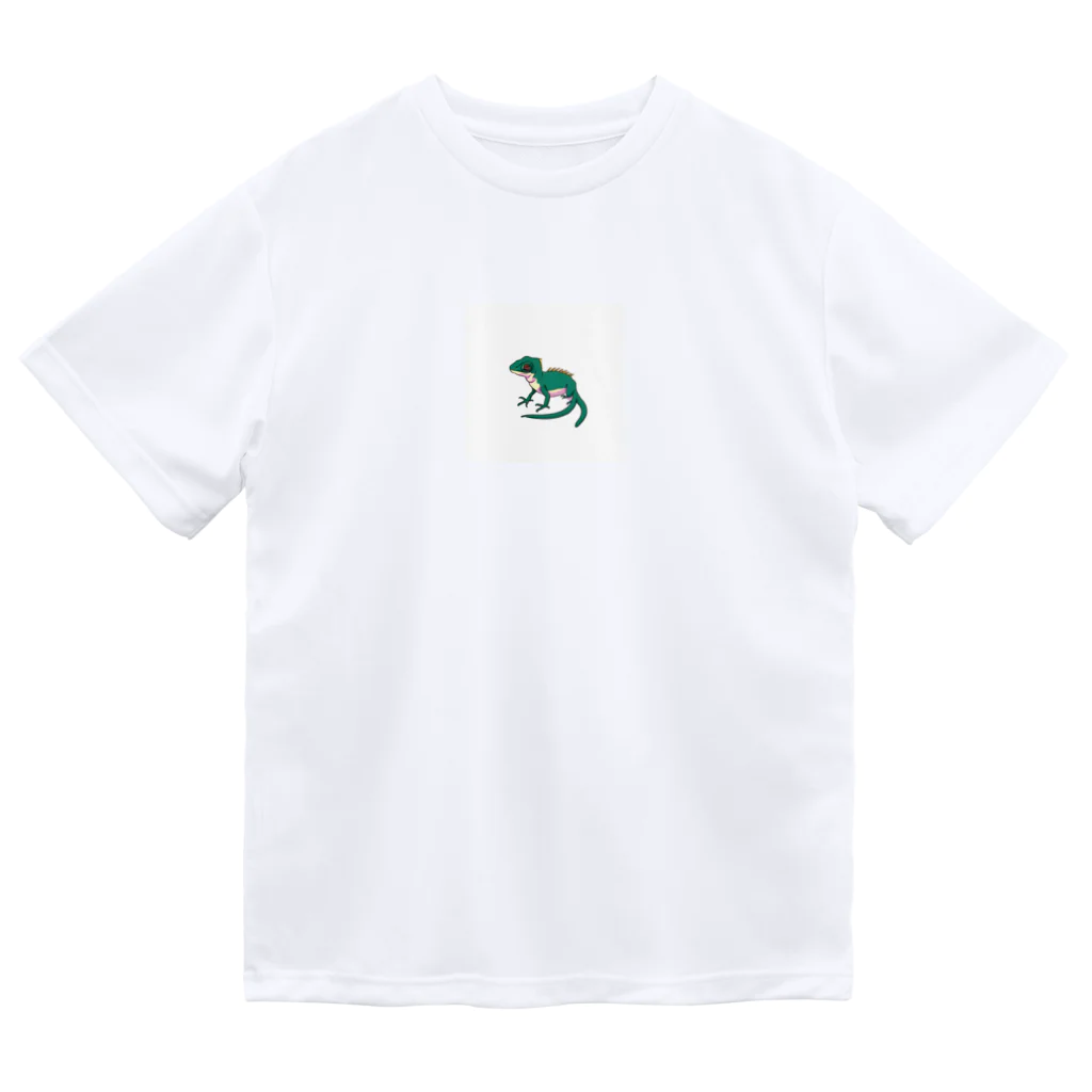 matu0のかっこいいトカゲ ドライTシャツ