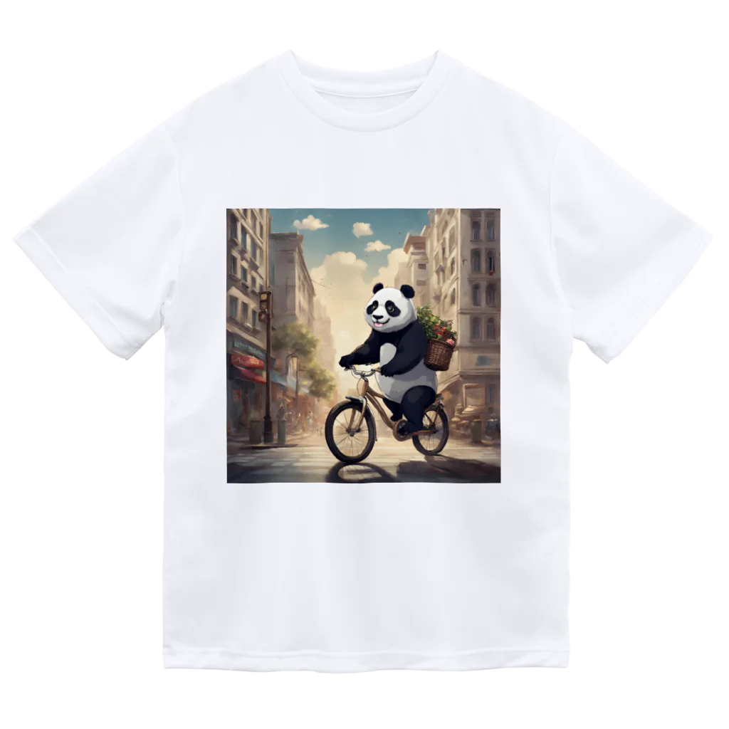 ルノルノの自転車でお買い物パンダくん Dry T-Shirt
