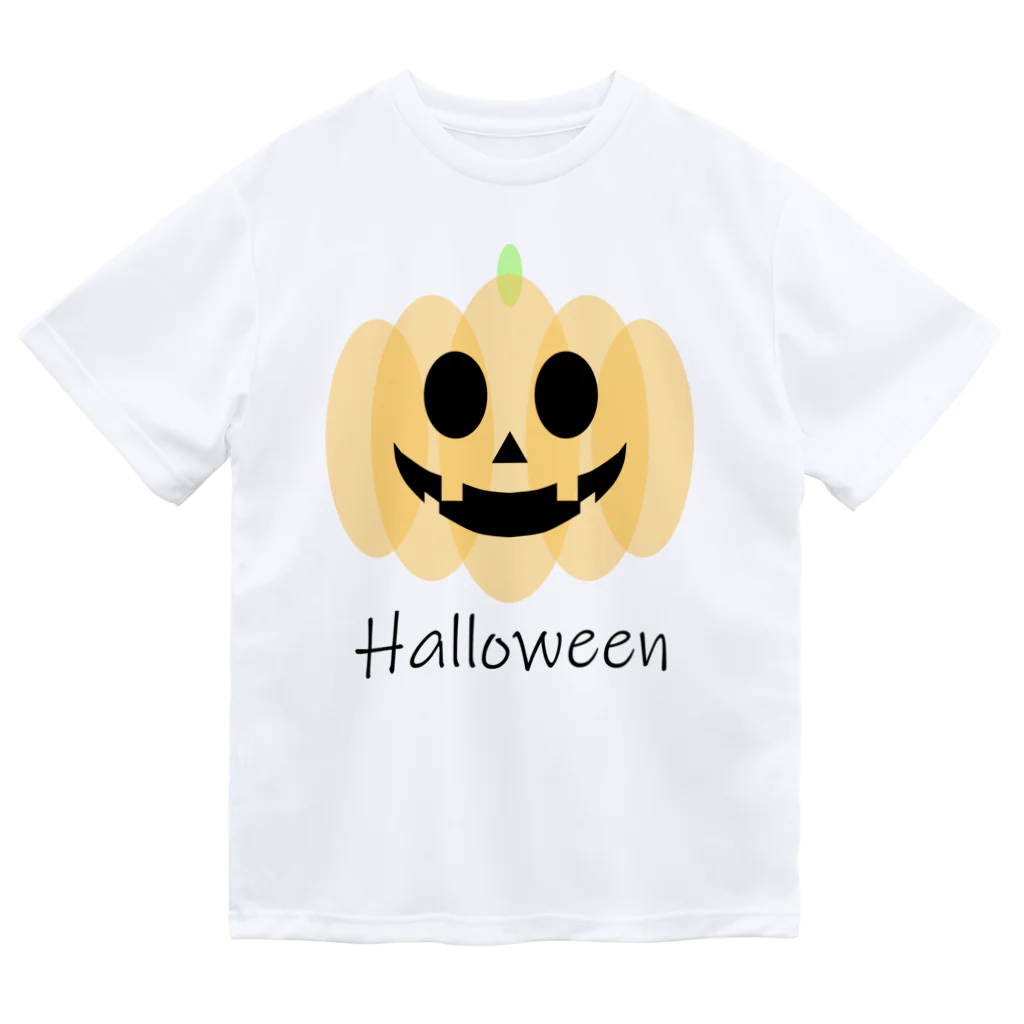 やし油のハロウィンかぼちゃ ドライTシャツ