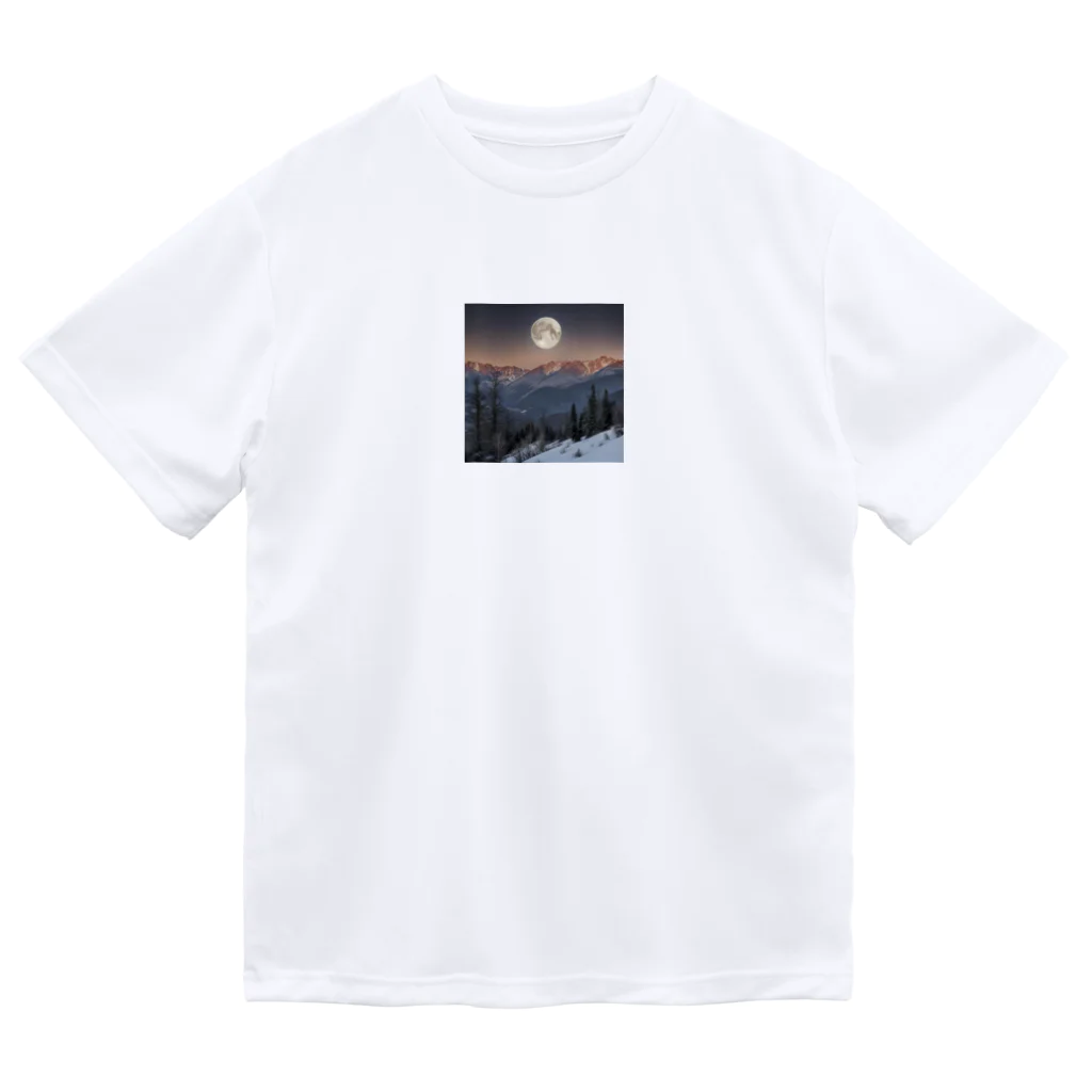 やすてぃの山から昇る月 Dry T-Shirt