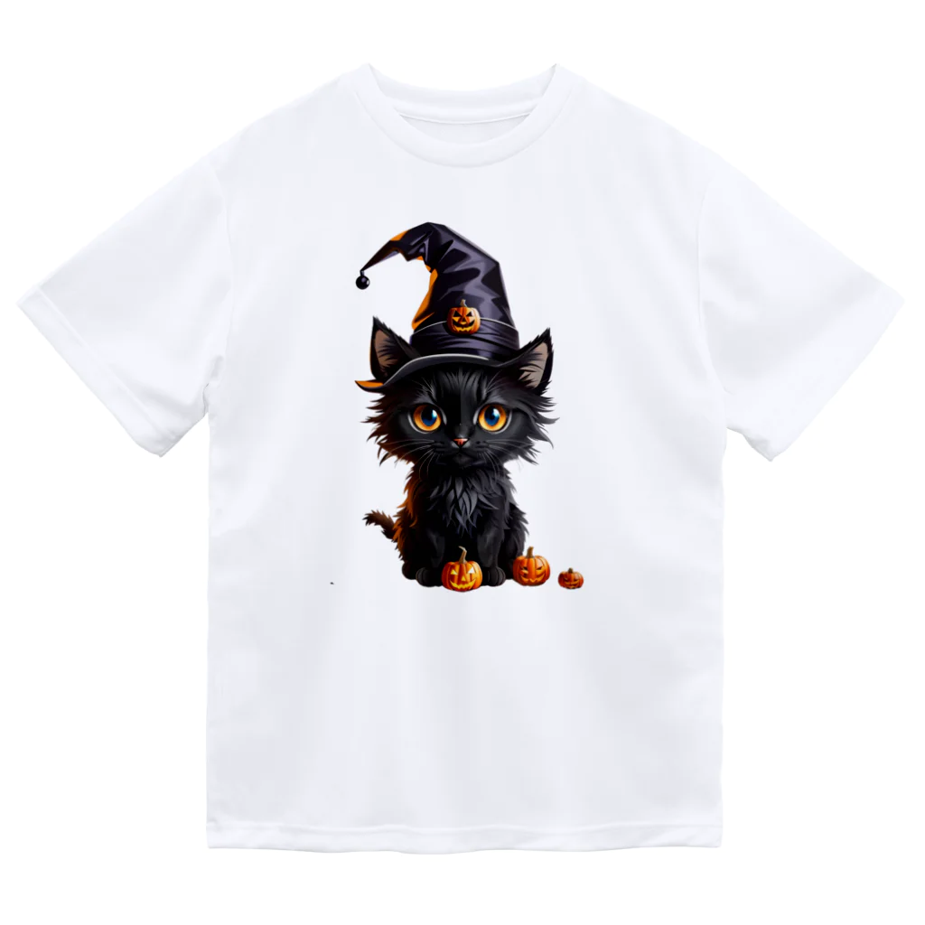 メガグッズの魔女っ子ねこ ドライTシャツ