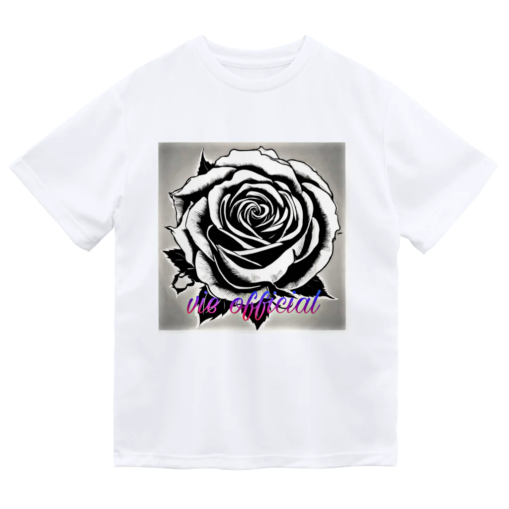 vieのBLACK_rose ドライTシャツ