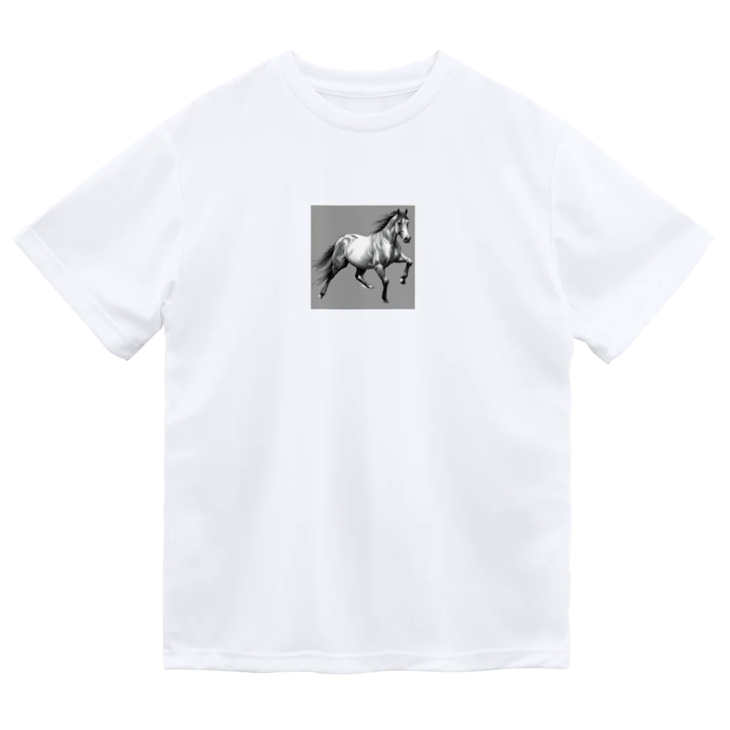 まさのお店の駆ける馬 Dry T-Shirt