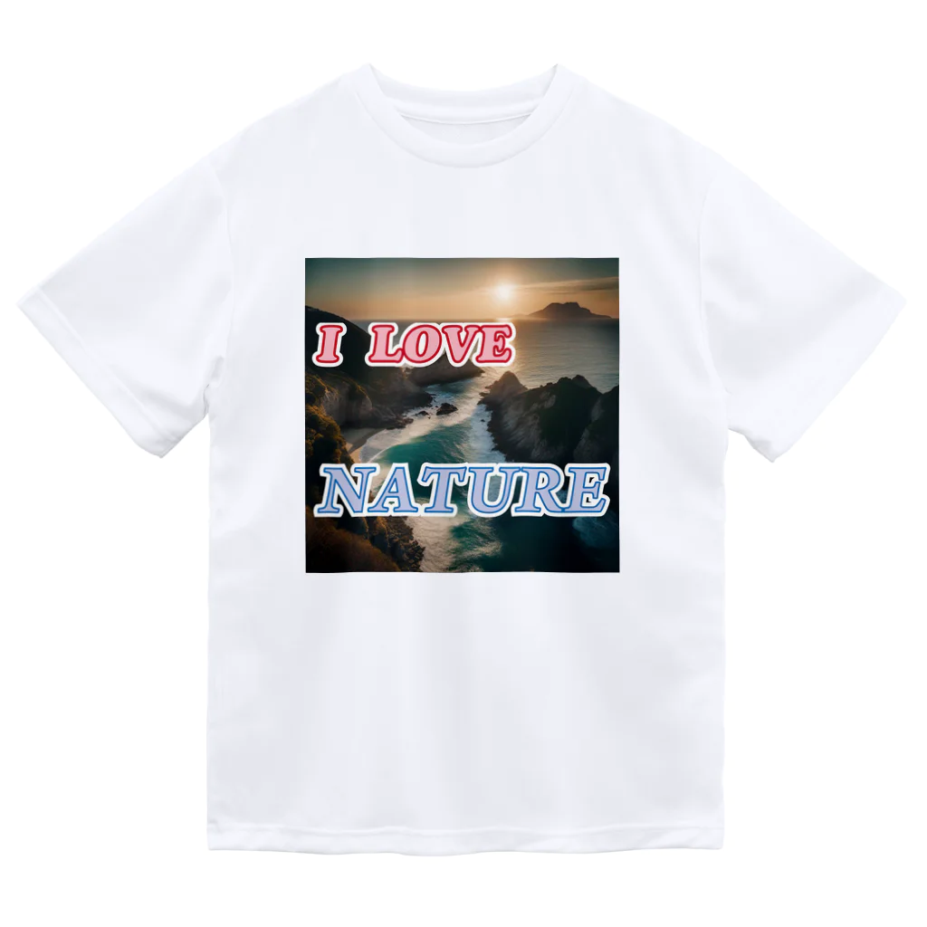 wataru-ingのI LOVE NATURE ドライTシャツ