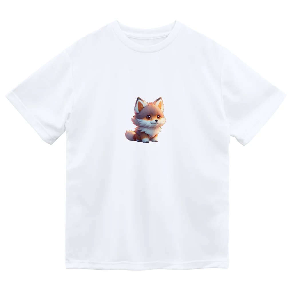 romi-yuのキツネくん ドライTシャツ