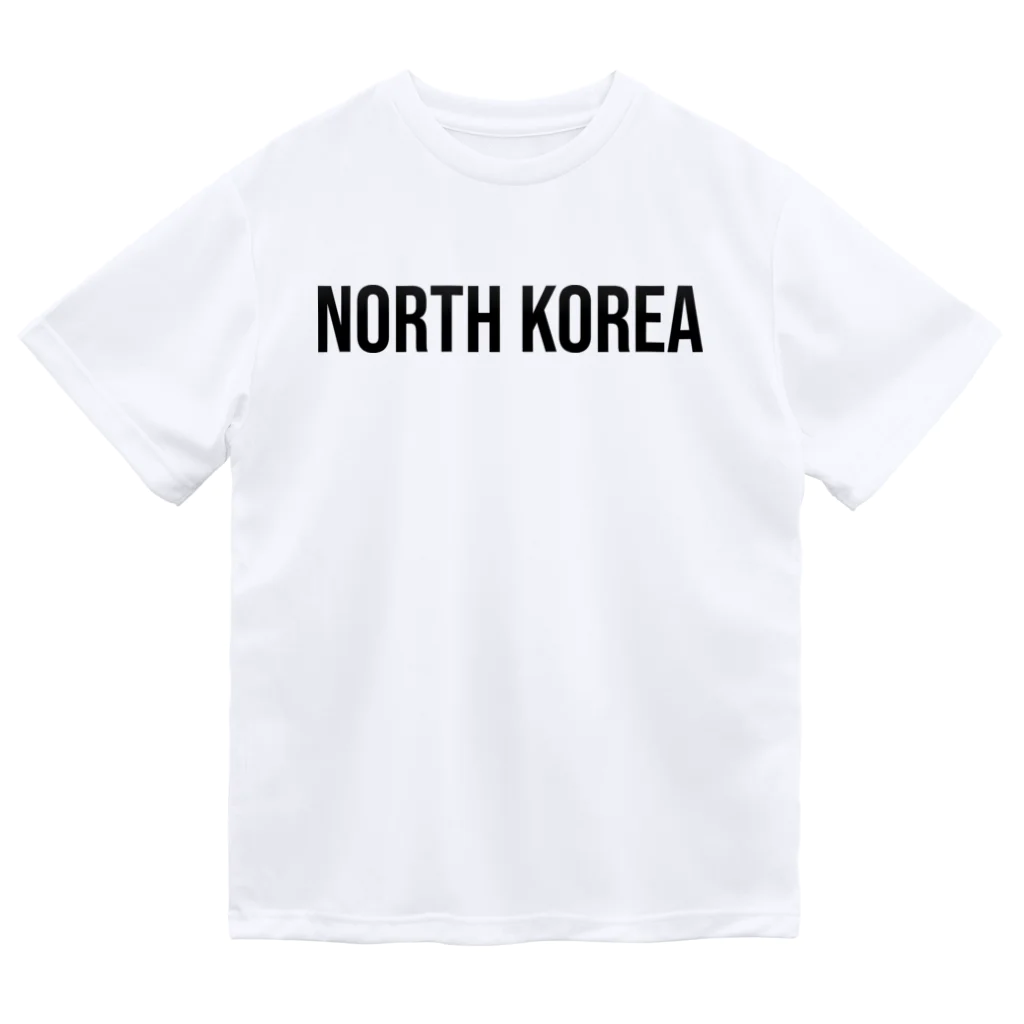 ON NOtEの北朝鮮 ロゴブラック ドライTシャツ