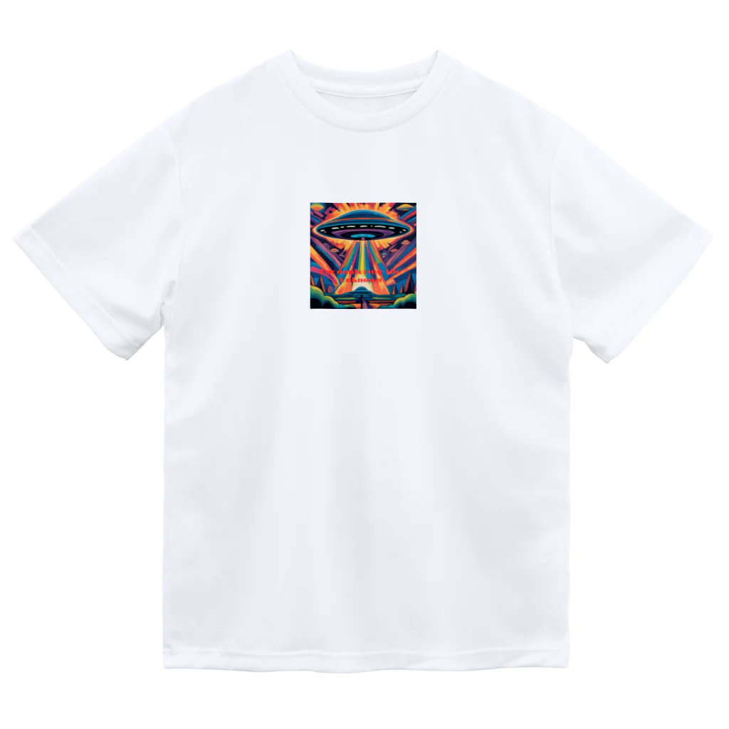 Zvookのサイケデリック　UFO Encountering the Unknown ドライTシャツ