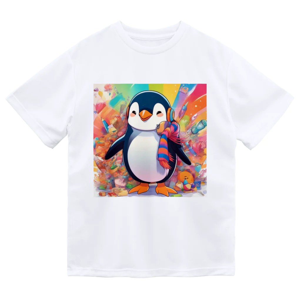 aki7sの笑顔のペンギン ドライTシャツ