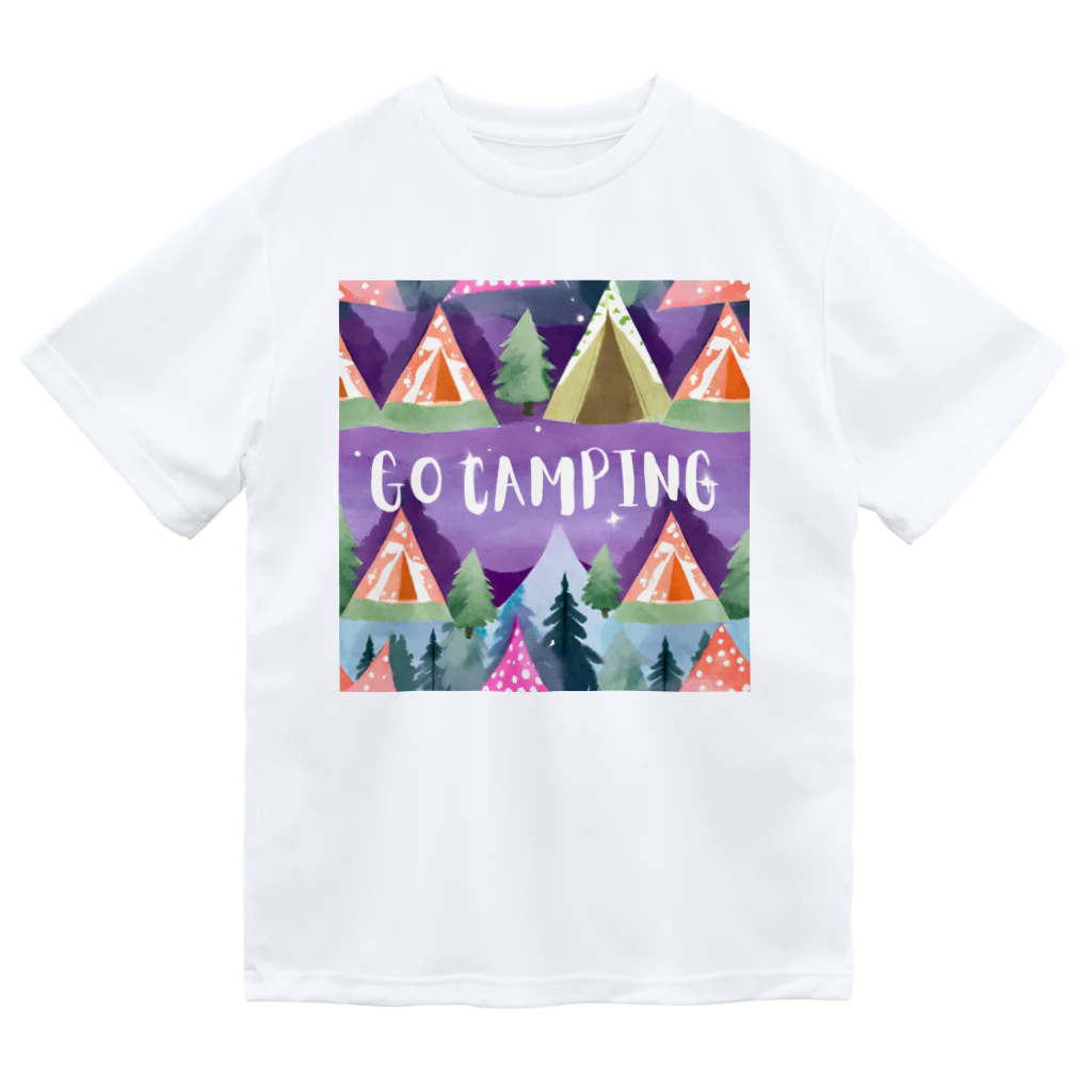 Rico294のカラフルテントでGO CAMPING ドライTシャツ