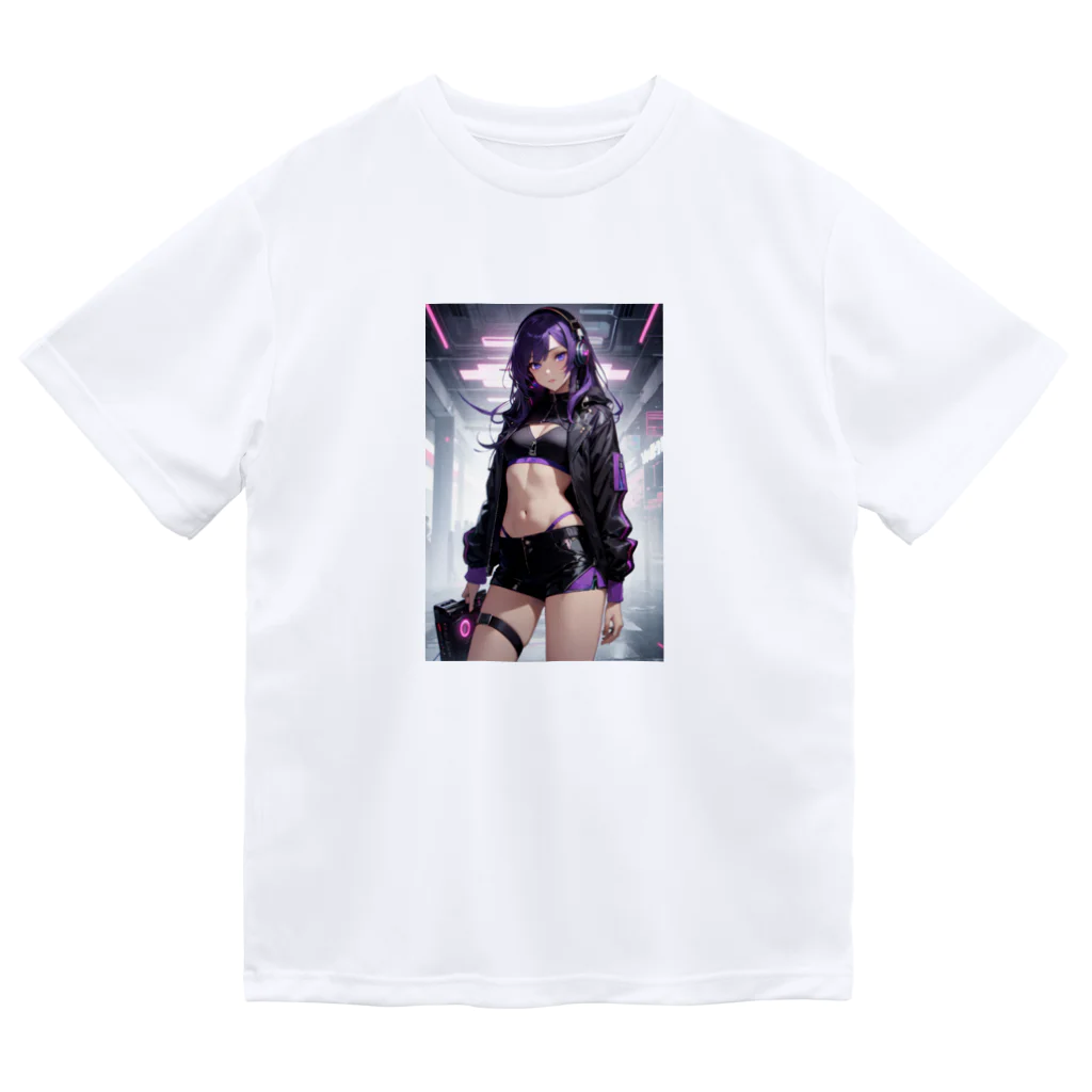 Cyber XXXの銃を持つ少女 Dry T-Shirt